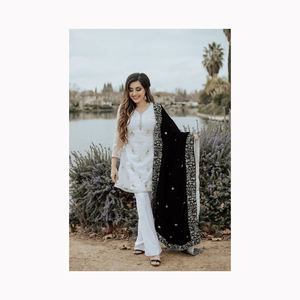 Salwar Kameez Afgano de Estilo Único para Mujer, Vestido Largo Informal con Diseño de Parches Bordados, Cuero Genuino de Alta Calidad para las 4 Estaciones - Product Image 4