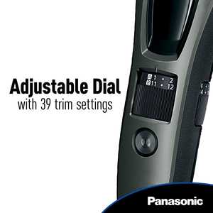 Tondeuse à cheveux et à barbe pour homme avec 39 réglages de coupe ajustables et deux peignes amovibles Fonctionnement avec ou sans fil, alimentation par batterie/USB - Product Image 6