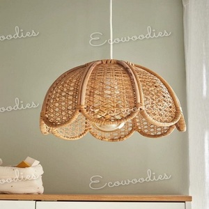 Modern Bamboo Rattan Chandelier Pendant <b>Ceiling</b> <b>Light</b> Wicker Lampshade for Living Room Home Decor and Hotel Modern Decoration - Product Image 3