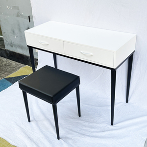 Modern Faux Leather Bedroom <b>Dressing</b> <b>Table</b> Chair with Iron Legs-GTD014 - Product Image 6