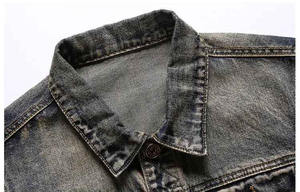 Vestes pour hommes tendance 2024, vente en gros personnalisée, veste en jean grande taille, boutons multicolores, veste en jean longue pour le travail, pièce unique - Product Image 4