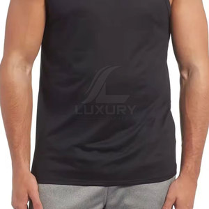 เสื้อกล้ามเล่นกีฬาของผู้ชายเสื้อกล้ามใส่ออกกำลังกายสีพื้น - Product Image 3