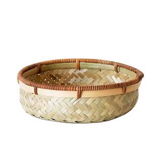Unique Design Handmade Natural Eco-friendly Sustainable Bamboo Fruit <b>Storage</b> <b>Basket</b> for Home & Kichen Decoration Best Selling - Product Image 1