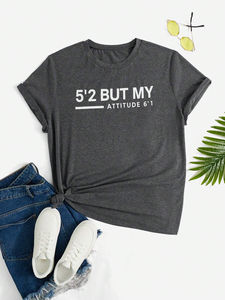 Top corto personalizado de alta calidad para mujer, camisetas de manga corta de algodón para mujer, vestido transpirable con cuello redondo, CropTop de punto - Product Image 6