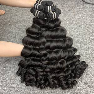 Venta al por mayor de pelo crudo ondulado rizado vietnamita virgen natural ondulado Pelo Rizado vendedores mejor precio cutícula alineada cabello humano - Product Image 4