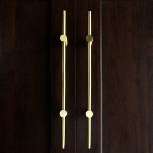 Handcrafted Brass Cabinet Door Handles with Elegant Antique Look, Durable Furniture Hardware for Premium <b>Wood</b> Furniture - Product Image 3