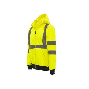 Sudadera Melody Yellow Fluo Workwear con cremallera elegante, sudadera con cremallera, color amarillo, con cremallera - Product Image 3