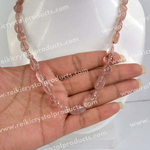 สร้อยคอจี้หินเชอร์รี่ควอตซ์ธรรมชาติสำหรับผู้หญิง - Product Image 2