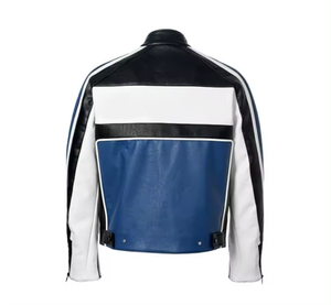 Chaqueta de motorista de cuero genuino personalizada para hombre, cuello levantado de alta calidad, transpirable, estilo clásico de motocicleta, marrón, satén de invierno, 4XL - Product Image 6