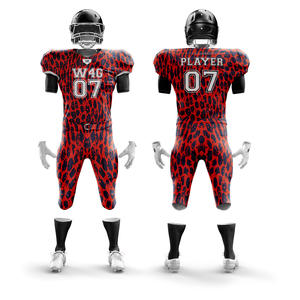 New Youth Custom Sublimated Youth Adult Teams Breathable Short Sleeves American <b>Football</b> Uniforms Set High Quality Tariff Free - Product Image 3