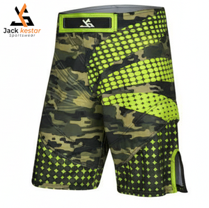 Shorts d'arts martiaux unisexes de qualité supérieure, taille plus, design personnalisé, extensibles, légers, respirants, séchage rapide, 100% coton - Product Image 1