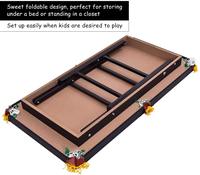 Mesa de Billar Mini Plegable con Palos y Bolas para Noches de Juego en Familia