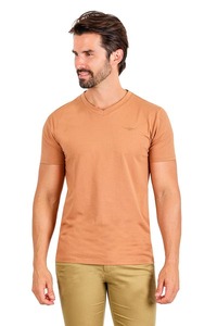 T-shirt en coton blanc à col en V pour hommes, t-shirts bon marché à col en V pour hommes T-shirts pour hommes Crew Fitness - Product Image 2