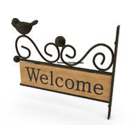 Panneau en bois/Collection de Plaques en bois/panneaux de bienvenue pour hôtels panneau de signalisation en bois vide noir