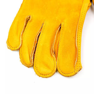 Guantes DE TRABAJO CE guantes de soldadura de cuero Partido de vaca de alta calidad guantes de soldador resistentes al calor para múltiples tareas - Product Image 3