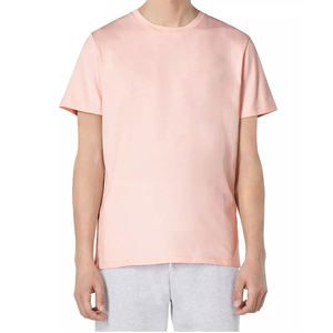 Vente en gros 100% coton T-Shirt pour homme imprimé sur mesure sérigraphie à l'acide motif solide 220 grammes poids formel uni tricoté - Product Image 3