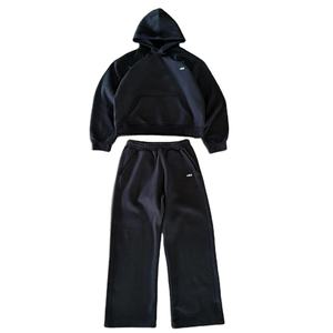 Survêtement en coton et polyester, survêtement sur mesure en gros pour hommes, sweat-shirt surdimensionné et pantalon ample, ensembles de survêtement - Product Image 1