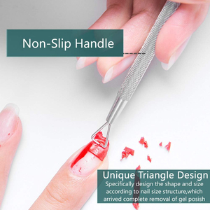Poussoir professionnel d'ongle de cuticule d'acier inoxydable de haute qualité/poussoir léger fait sur commande de cuticule - Product Image 3