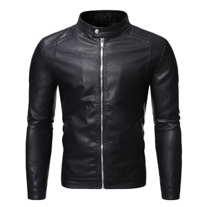 Manteau hommes printemps et automne hommes veste en cuir hommes 2024 nouvelle Version Slim-Fit Plus polaire tendance vêtements - Product Image 6