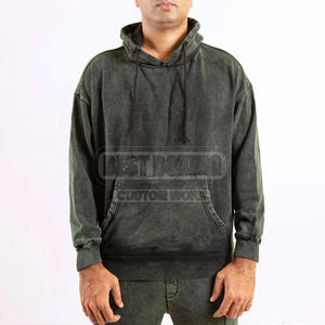 Survêtements de lavage à l'acide à manches longues respirant facile à la mode adulte dernière conception survêtements de lavage à l'acide - Product Image 4