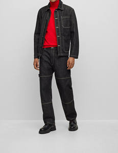 Suéter de Punto Casual para Hombre, Cuello Redondo, Manga Larga, Antiarrugas, Transpirable, Diseño 3D Frontal, para Invierno - Product Image 2