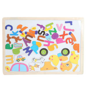 ของเล่นตัวอักษรไม้ - หลายสี - Product Image 1