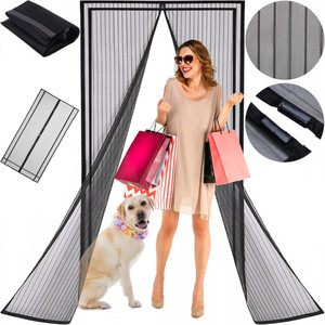 Modern Design Balcony <b>Window</b> Mosquito <b>Net</b> Strong 80/90/100 X 210/220 cm Black Fiberglass Insect Screen - Product Image 1