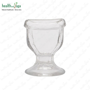 HealthAndYoga EcoGlass Eye Wash Cup Clear Tasse en verre sûre et non réactive pour un rinçage et un nettoyage efficaces des yeux - Product Image 4