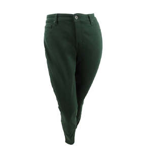 Jeans Boyfriend a Vita Alta per Donne Curvy Style & Co, Stampa Animalier Verde, Taglia XL - Denim Traspirante e Lavabile - Product Image 1