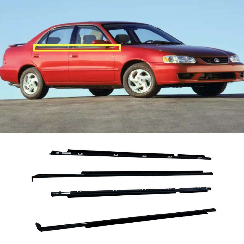 カーウィンドウモールディングトリム 4個入り 車用ウェザーストリップ ウィンドウモールディング トリムシールベルト ために 3シリー 車の 窓ウェザーストリップ 4個/セット カーウィンドウウェザーストリップモールディングトリムシールベルト ために フォード ために 車 ... カーウィンドウモールディングトリム 車外装ドア窓保護ウェザーストリップシールベルトトリム に適合する フォード に適合する フィエス