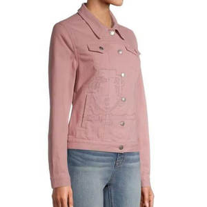 Chaquetas Vaqueras Casuales para Mujer, Diseño Moderno, Precio Razonable, Transpirables, 100% Algodón, Servicio OEM Personalizado - Product Image 6