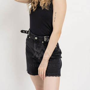 Service OEM, vente en gros, shorts en jean pour femmes sur mesure, nouvelle arrivée, shorts en jean pour femmes avec étiquette privée - Product Image 4