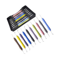 Instruments dentaires OldMed pour composites, instruments de restauration, kit de haute qualité en acier inoxydable médical avec poignée en silicone