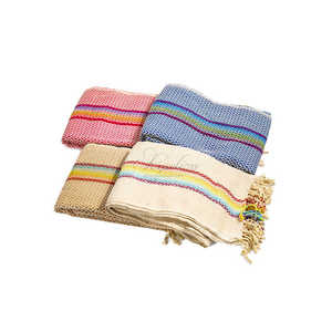 Turkish Cotton Lightweight Hammam Peshtemal Quick-Dry Summer Beach <b>Blanket</b> Absorbent Durable Sand Handwoven <b>Wrap</b> Home Textile - Product Image 4