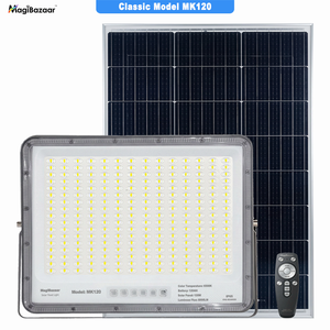 MagiBazaar MK120 500W Solar-Flutlicht IP65 5 Jahre Garantie 36 Stunden Laufzeit Aluminium 7000K GaN Schnellladung LED Autobahn Garten - Product Image 1