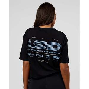 T-shirt surdimensionné en coton épais Archive FLXCotton - Noir Open Air 260GSM imprimé en 3D - Product Image 4