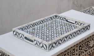 2025 Madre de perla con incrustaciones Bakhoor MOP Bandeja Medkhan Resina de faizacraft - Product Image 4