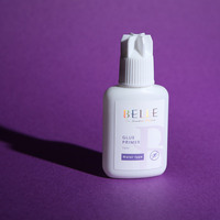 Belle Primer 15ml Colle transparente à base d'acétone pour renforcement rapide, adhérence initiale rapide, volatilité rapide pour outils de pose de cils en marque blanche