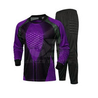 Uniforme rembourré de gardien de but avec panneaux renforcés pour la sécurité des hanches et des coudes Uniforme rembourré de gardien de but avancé