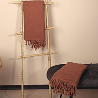 Vente chaude gaufre cheveux serviettes de haute qualité facile à nettoyer et séchage rapide serviette de bain gaufre