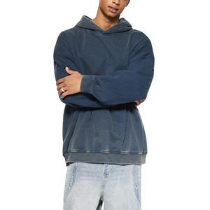 Sudadera con Capucha para Hombre, Estilo Holgado, Lavado a la Piedra, Ecológica, 100% Algodón con Bordado 3D - Product Image 4