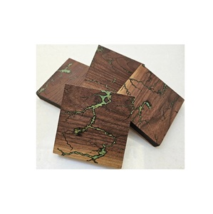 Handmade Wood and Resin Coaster for <b>Water</b> for Carved Design Piece with Stand Hot Sale - Product Image 4