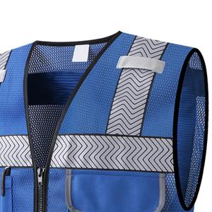 Chaleco de seguridad de ingeniero de calidad superior al por mayor, ropa de trabajo personalizada, chalecos de trabajo hechos a medida con diseño multibolsillo - Product Image 4