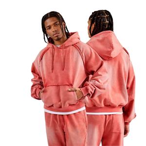 Acid Wash <b>Hoodie</b> <b>for</b> <b>Men</b> Vintage Heavyweight Washed Drawstring Pullover Embroidered Custom Vintage Washed <b>Oversized</b> <b>Hoodie</b> <b>Men</b> - Product Image 3