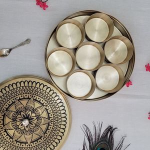 Stylish Brass <b>Spice</b> <b>Box</b> Traditional <b>Masala</b> <b>Dabba</b> With Multiple Compartments For Indian Kitchen Storage Cooking Essentials - Product Image 5