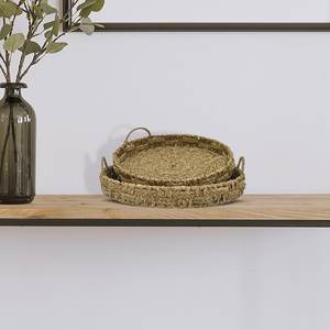 Plateau de service en jonc de mer rond naturel de conception chaude plateau de fruits tissé de fournisseur du Vietnam - Product Image 3