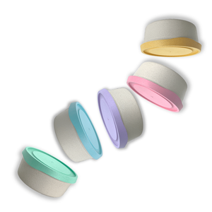 Set di 3 Ecotuppers rotondi bicolore - Product Image 2