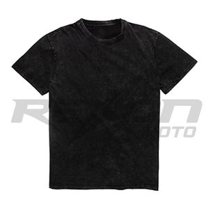 T-shirt surdimensionné en coton imprimé avec logo personnalisé pour hommes, délavé à l'acide, avec fermeture à enfiler en 100% coton, encolure ras du cou côtelée - Product Image 1