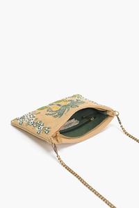 Estilo francés ahueca hacia fuera los bolsos hechos a mano con cuentas de perlas bolsos cruzados mujeres para bolso de noche de vacaciones - Product Image 3