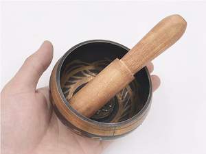 Bols chantants très en laiton laiton de qualité d'exportation pour l'exercice de méditation bol de cuisine bol chantant tibétain en forme multiple - Product Image 5